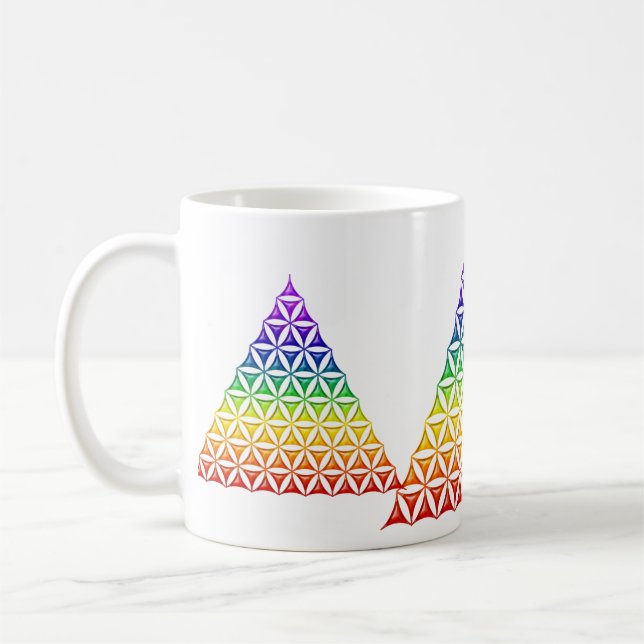 Mug Fleur de vie / Blume des Lebens - chakra pyramidal (Gauche)