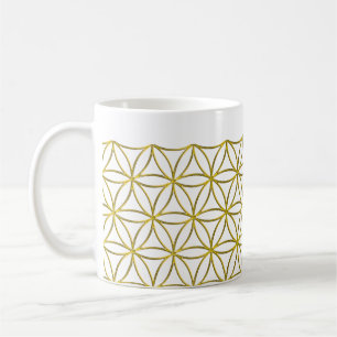 Mug Fleur de vie / Blume des Lebens - Or frontalier