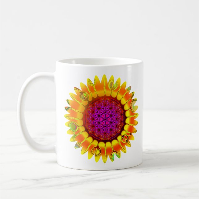 Mug Fleur De Vie - Fleur Géométrique 4 (Gauche)