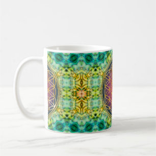 Mug Fleur de vie - or - fractale 2