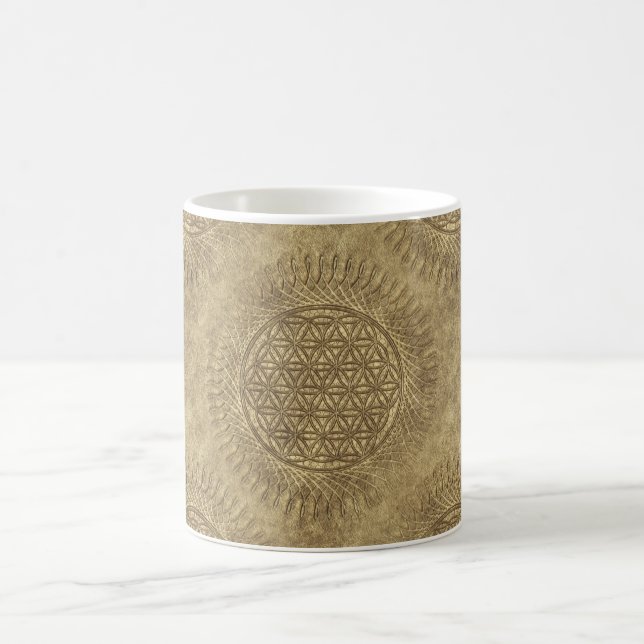 Mug Fleur de vie - soleil - motif continu 4 (Centre)
