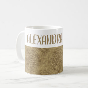 Mug Fleur de vie - soleil - motif continu 4