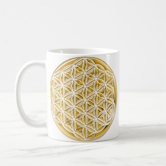 Mug Fleur de Vivre / Or plein (Gauche)
