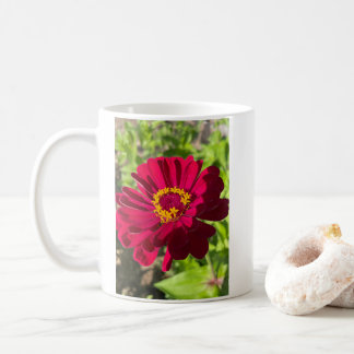 Mug Fleur de Zinnia rouge profonde