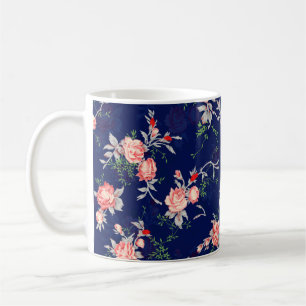 Mug Fleur design florale sans joint, abstrait, floral,