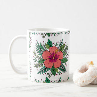 Mug Fleur d'Hibiscus, botanique florale