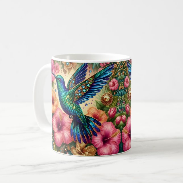 Mug Fleur d'Hibiscus Colibri (Devant gauche)