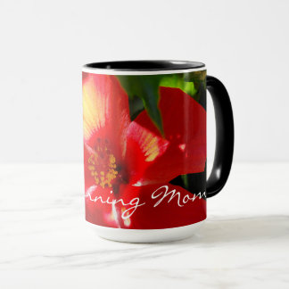 Mug Fleur d'Hibiscus rouge au soleil