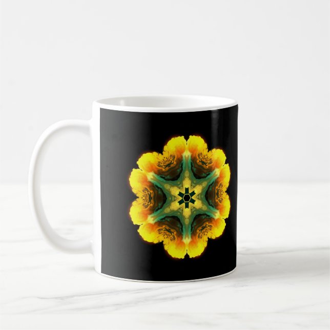 Mug Fleur d'hippie psychédélique (Gauche)