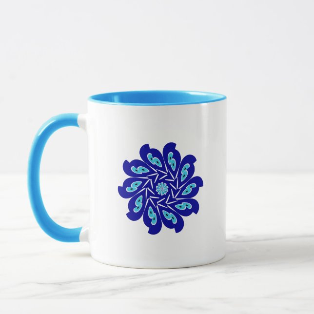 Mug Fleur d'oeil Abstraite et élégante customisée (Gauche)
