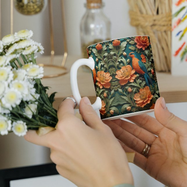 Mug Fleur d'oiseaux (Créateur téléchargé)