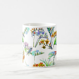 Mug Fleur d'oiseaux de la faune de la flore tropicale