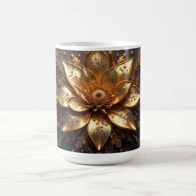 Mug Fleur d'Or Luxueuse (Centre)