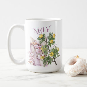 Mug Fleur du mois de mai Lys de la vallée Aubépine Fan