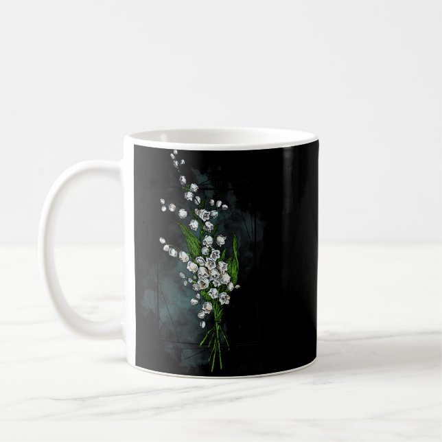 Mug Fleur Du Mois De Naissance Née En Mai Lily De La V (Gauche)