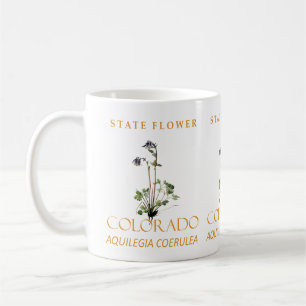 Mug Fleur du territoire du Colorado Aquilegia coerulea