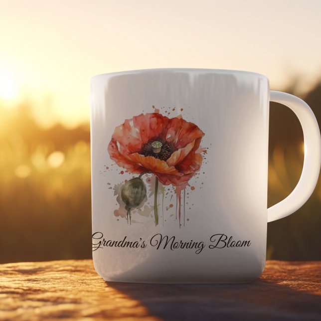 Mug Fleur écarlate, personnalisé (Créateur téléchargé)