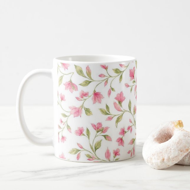 Mug fleur fleurs (Avec donut)
