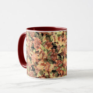 Mug Fleur floral beige jaune orangé fleurs fleur fleur