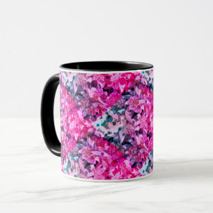 Mug Fleur floral beige jaune orange marron fleurs fl