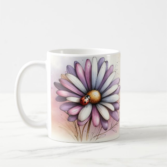 Mug Fleur Inspirante  (Gauche)
