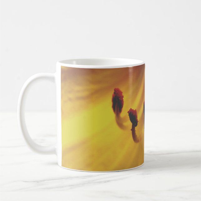 Mug Fleur jaune de près (Gauche)