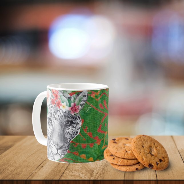 Mug Fleur Léopard Jungle Batik (Créateur téléchargé)