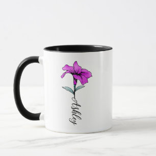 Mug Fleur Lit Rose Personnalisée