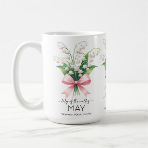 Mug Fleur/Lys De La Vallée Du Mois De Naissance Magnif