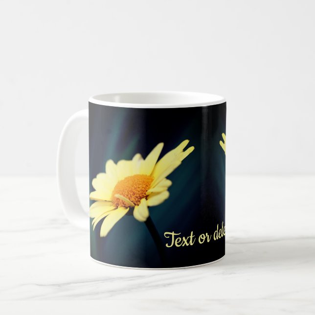 Mug Fleur marguerite glorieuse personnalisée (Devant gauche)