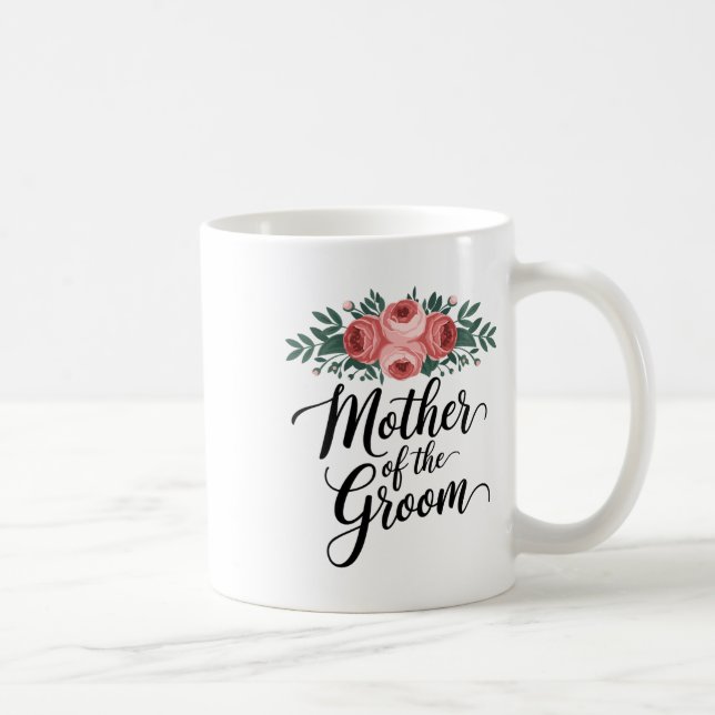 Mug Fleur Mère du marié Mariage Douche Maman De (Droite)