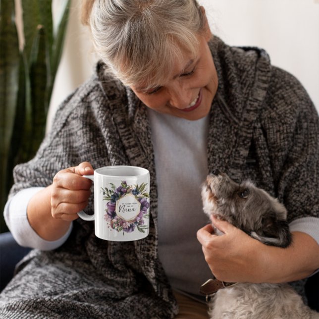 Mug Fleur Mon nom préféré est Nana | 2 Photo (Créateur téléchargé)