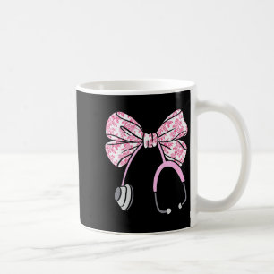 Mug Fleur Nk Coquette Noeud Rn Infirmière Stethoscope