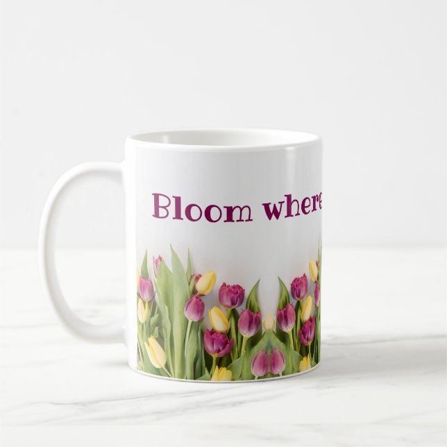 Mug Fleur où vous êtes planté (Gauche)