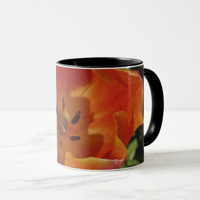 Mug fleur printanière rouge (Devant droit)