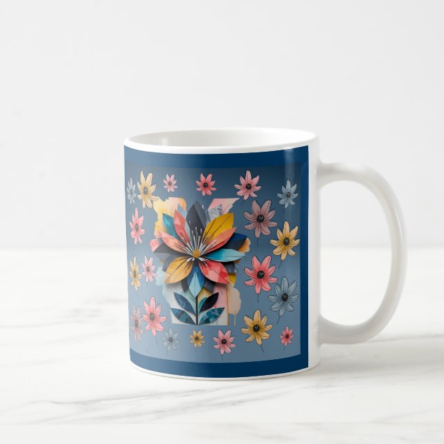 Mug Fleur rétro (Droite)