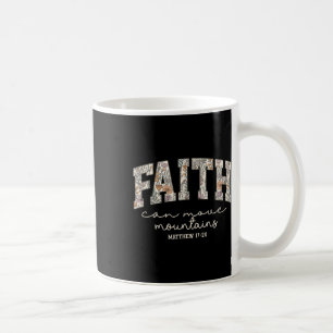 Mug Fleur Rétro La Foi Peut Déplacer Des Montagnes Rel