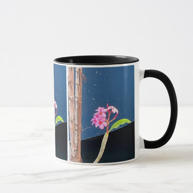 Mug Fleur rose Hawaii Plumeria (Droite)