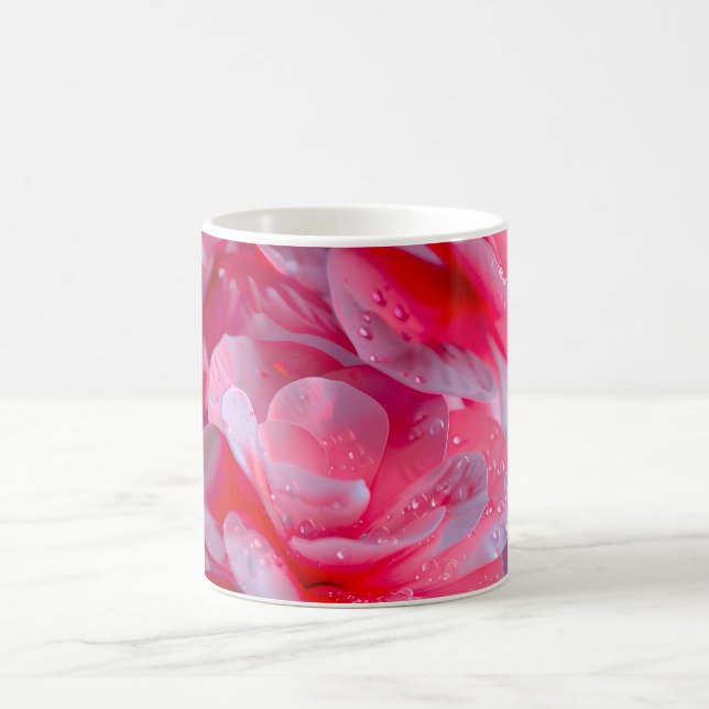 Mug Fleur rose pâle Raindrop (Centre)