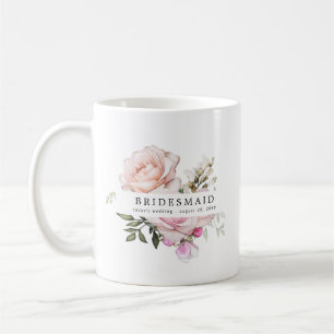 Mug Fleur rose rose pâle
