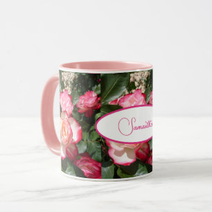 Mug Fleur Rose rouge et blanc Roses floraux