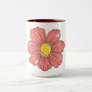 Mug Fleur rouge