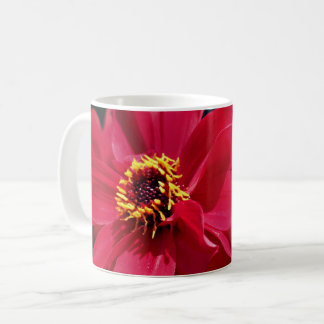 Mug Fleur Rouge Dahlia personnalisée