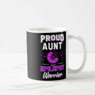 Mug Fleur ruban violet Tante fière Neveu Nièce Épileps
