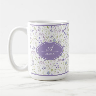 Mug Fleur Sauvage Aquarelle Personnalisé