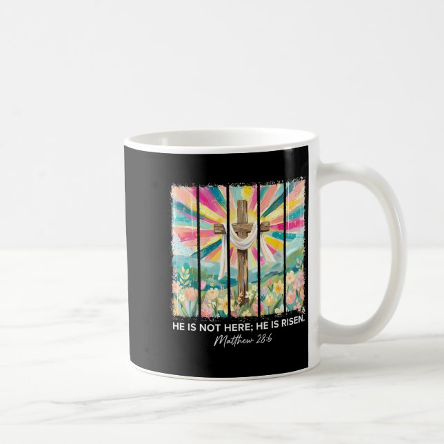 Mug Fleur Sauvage Chrétienne Ressuscitée Joyeuses Pâqu (Droite)