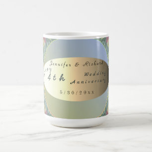 Mug Fleur sauvage d'anniversaire de mariage personnali