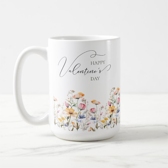 Mug Fleur sauvage d'aquarelle Printemps Meadow Valenti (Gauche)