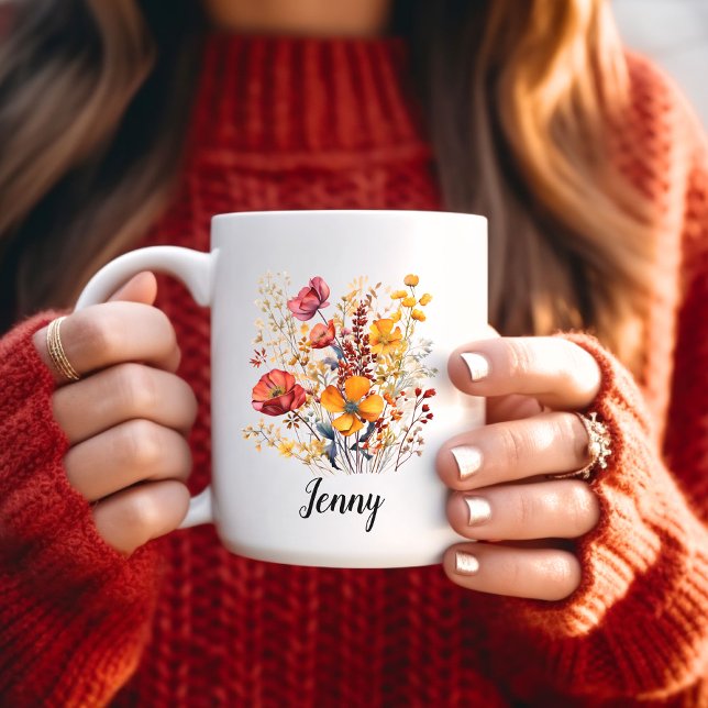 Mug Fleur sauvage d'automne (Créateur téléchargé)