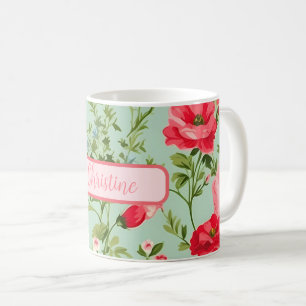 Mug Fleur sauvage de pays anglais personnalisé